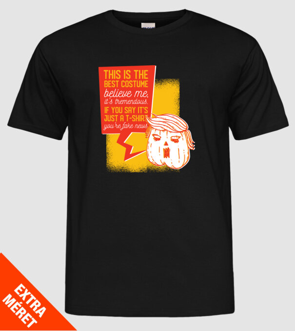 Halloween Trump cap de dovleac model negru pe tricou