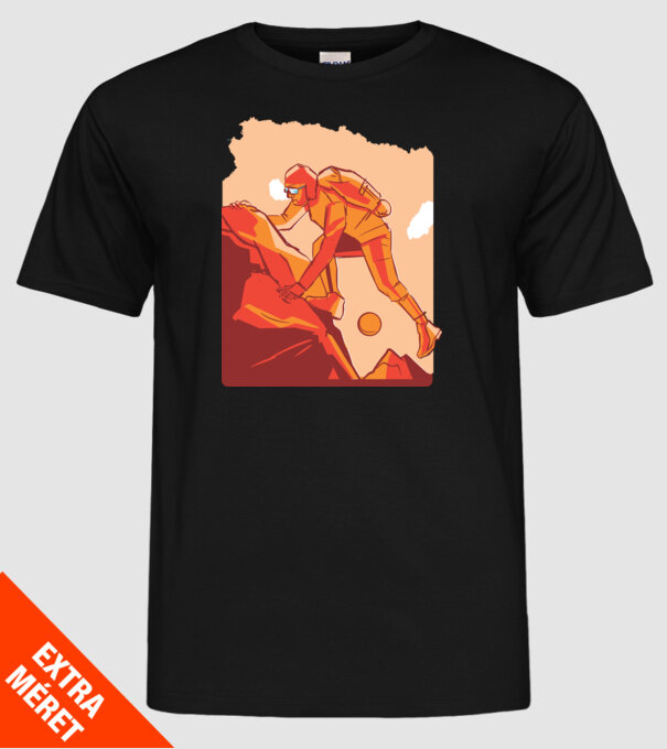 Alpinism model negru pe tricou
