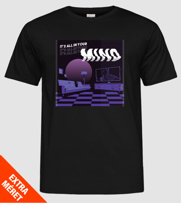 'It''s all in your mind' model negru pe tricou