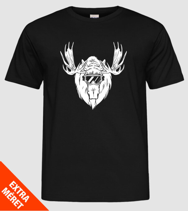Cap de Elan model negru pe tricou