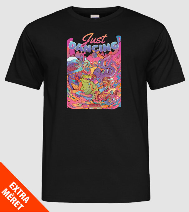 Just Dancing Fulgi de cereale model negru pe tricou