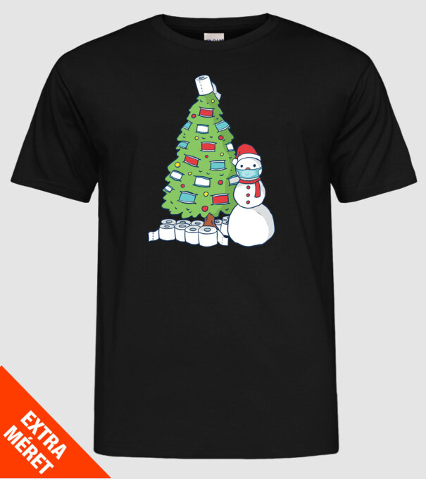 Brad De Crăciun model negru pe tricou