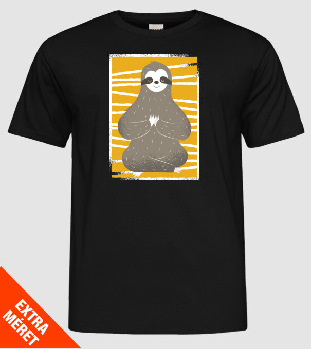 Yoga Leneș model negru pe tricou
