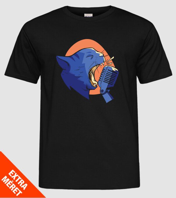 Urlet de Pisică model negru pe tricou