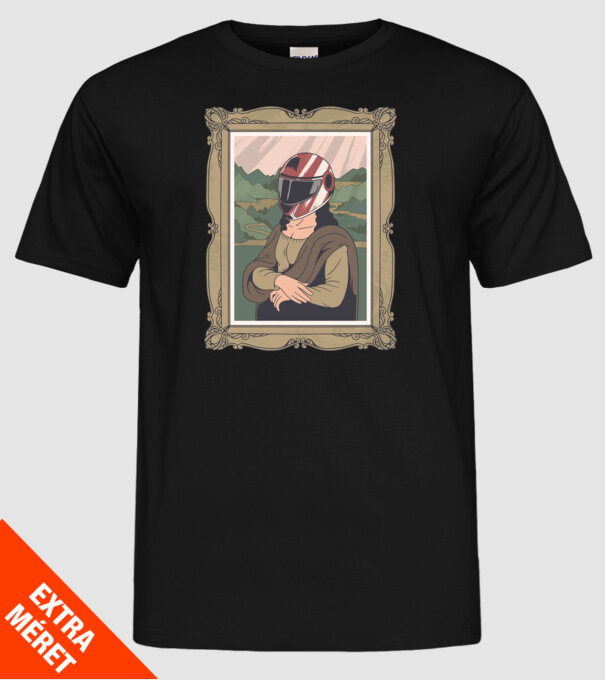 Mona Lisa Concurent model negru pe tricou
