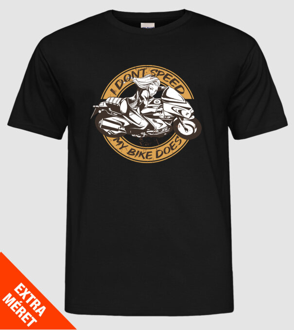 Fată Motociclist model negru pe tricou