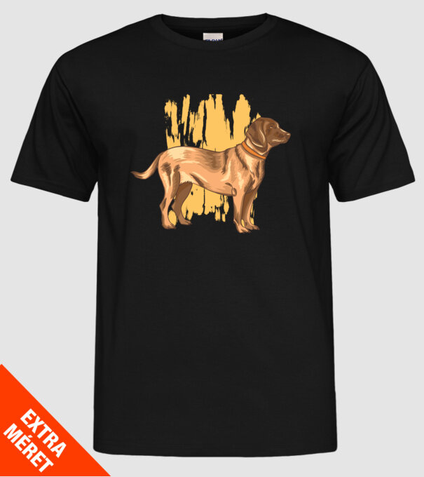Câine de vânătoare german model negru pe tricou
