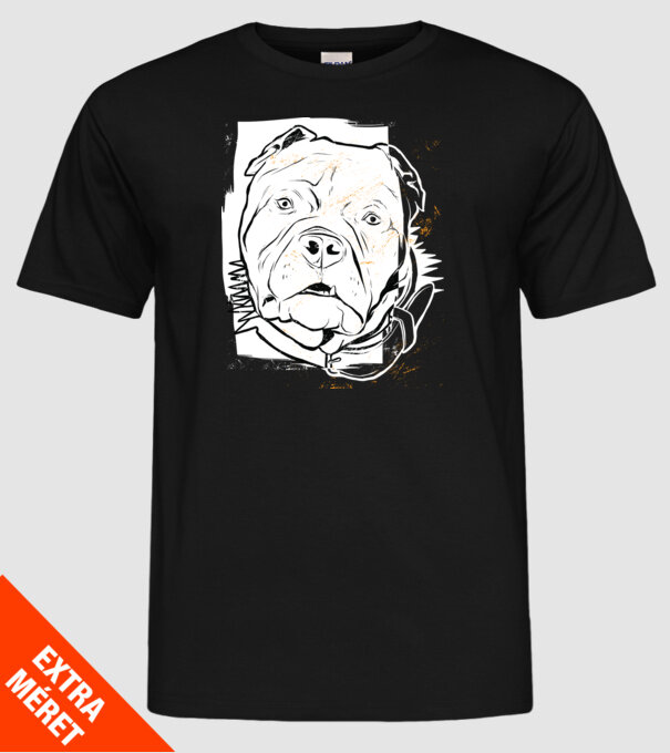 Cap Pitbull model negru pe tricou