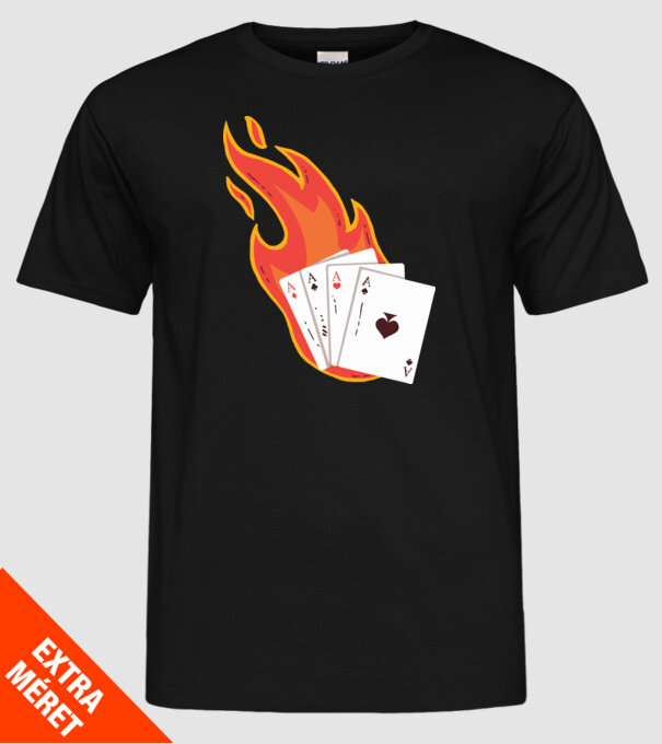 Poker model negru pe tricou