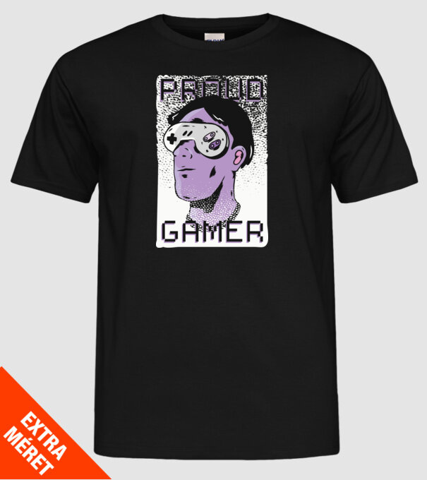 Ochelarii VR Proud Gamer model negru pe tricou