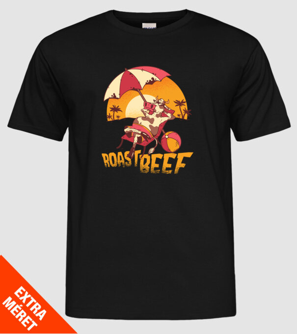 Friptură de vită - Roast Beef model negru pe tricou