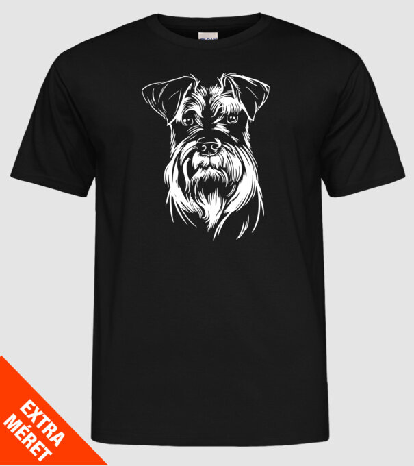 Cap Schnauzer model negru pe tricou