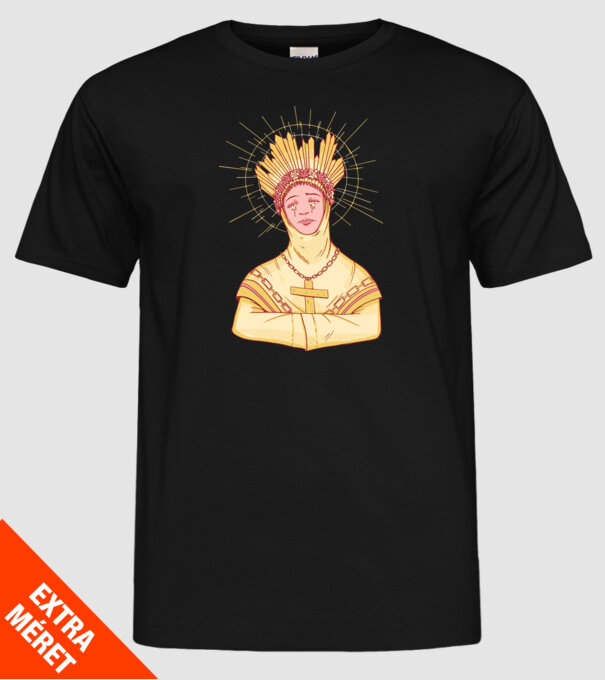 Sfânt lăcrimând model negru pe tricou