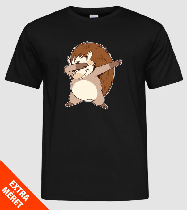 Arici DAB model negru pe tricou