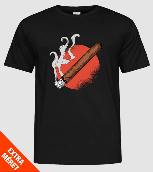 Trabuc model negru pe tricou