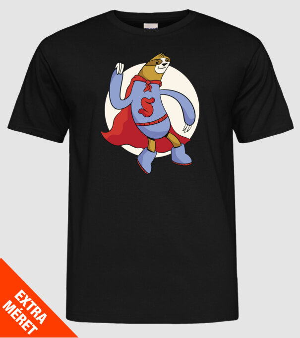 Leneș supererou model negru pe tricou