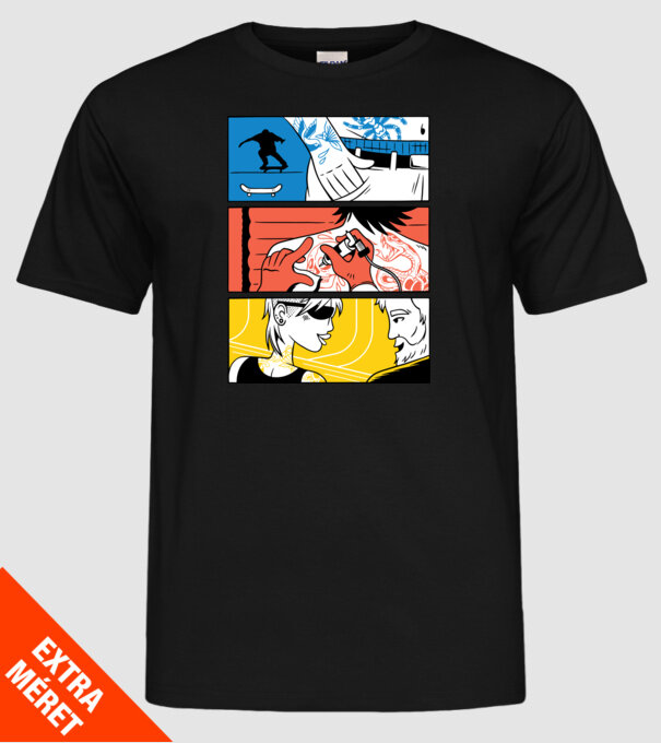 Tatuaj ilustrare model negru pe tricou