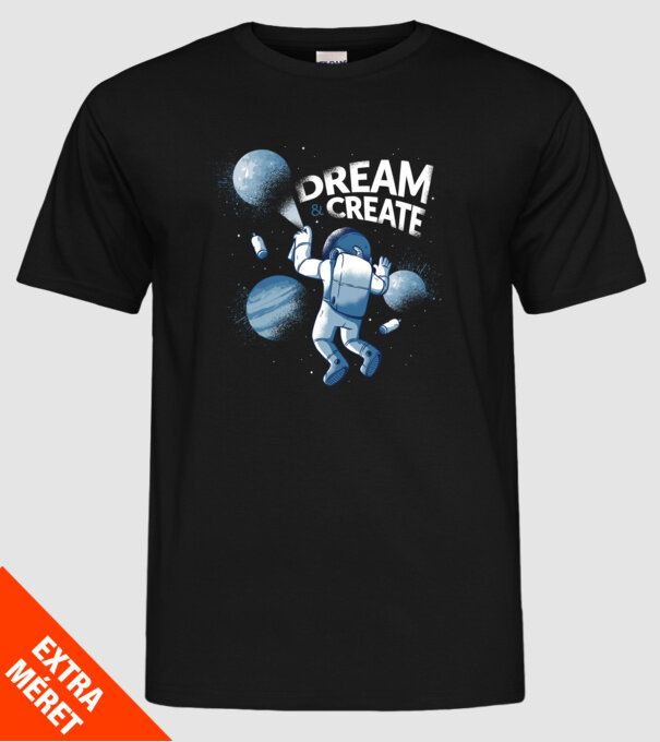 Graffiti Astronaut model negru pe tricou