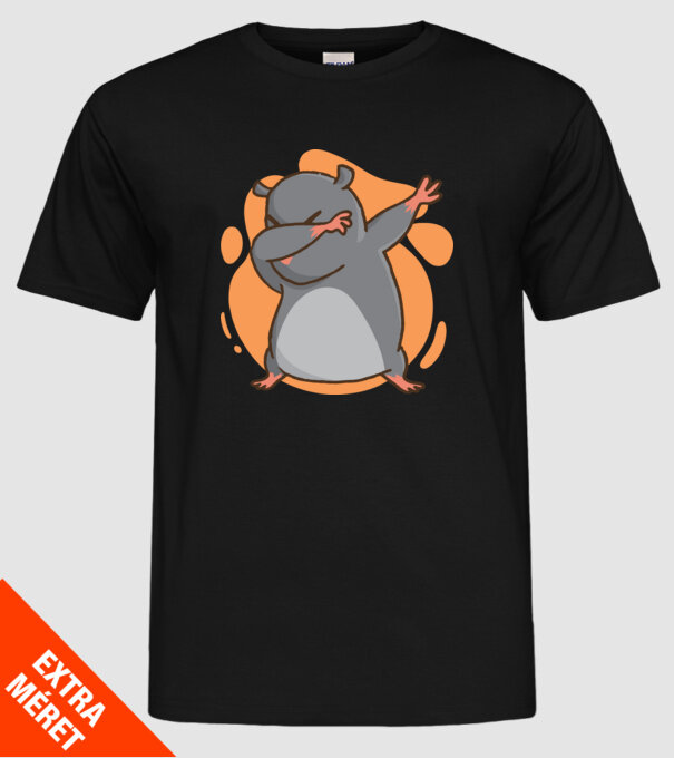 Cârtiță DAB model negru pe tricou