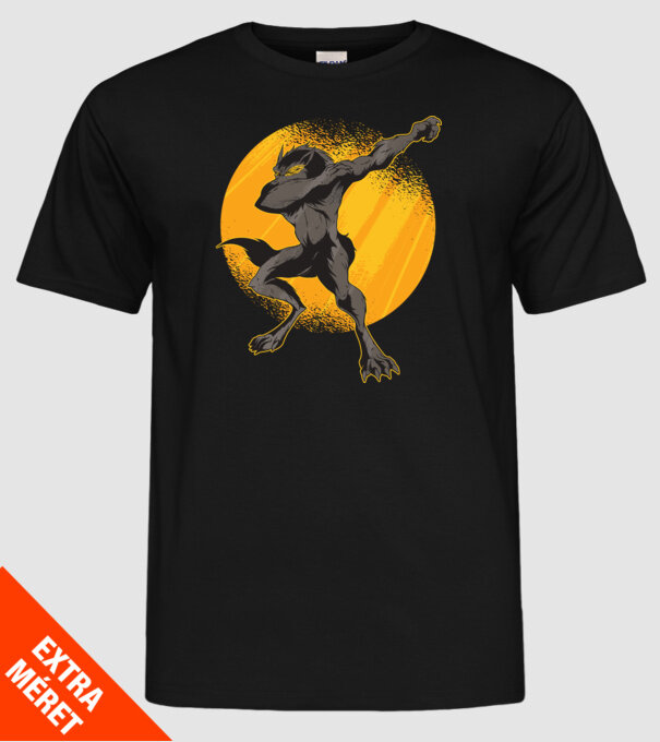 Vârcolac DAB model negru pe tricou
