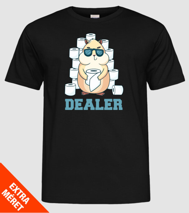 Dealer model negru pe tricou