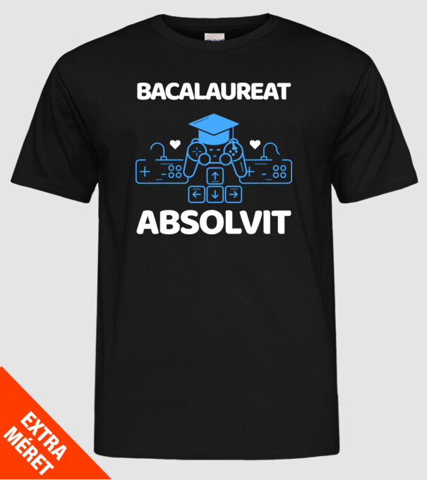 Bacalaureat absolvit model negru pe tricou