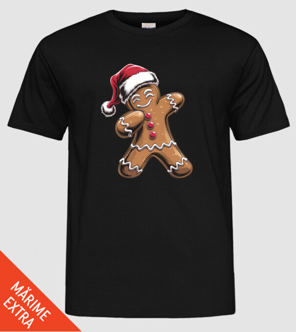 Turtă dulce dab model negru pe tricou