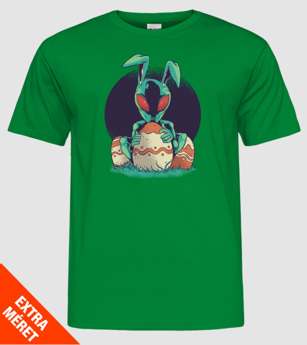 Paște Alien model verde pe tricou