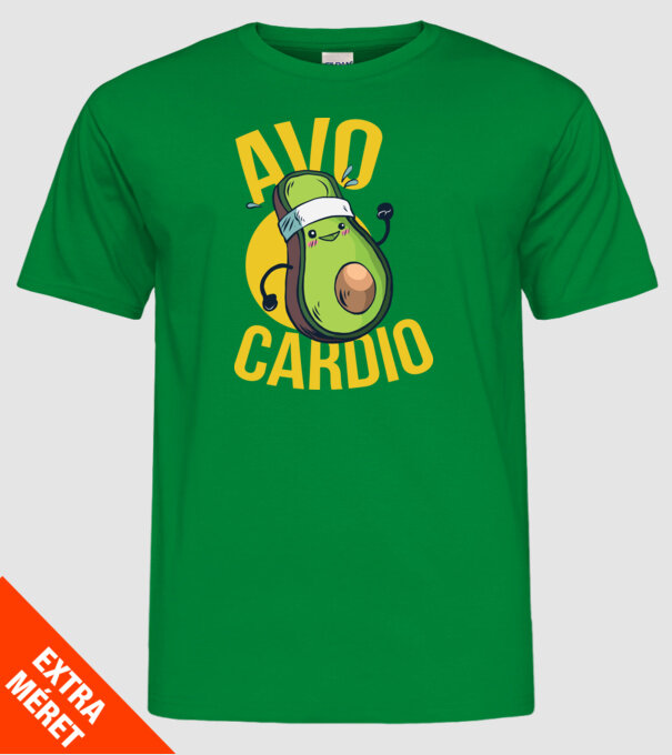 Avo Cardio Antrenament Avocado model verde pe tricou