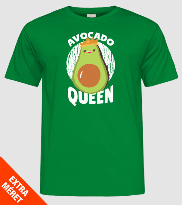 Avocado Queen Regina Avocado model verde pe tricou