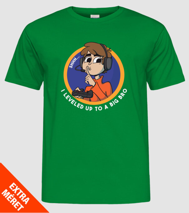 Gamer Frate mai mare model verde pe tricou