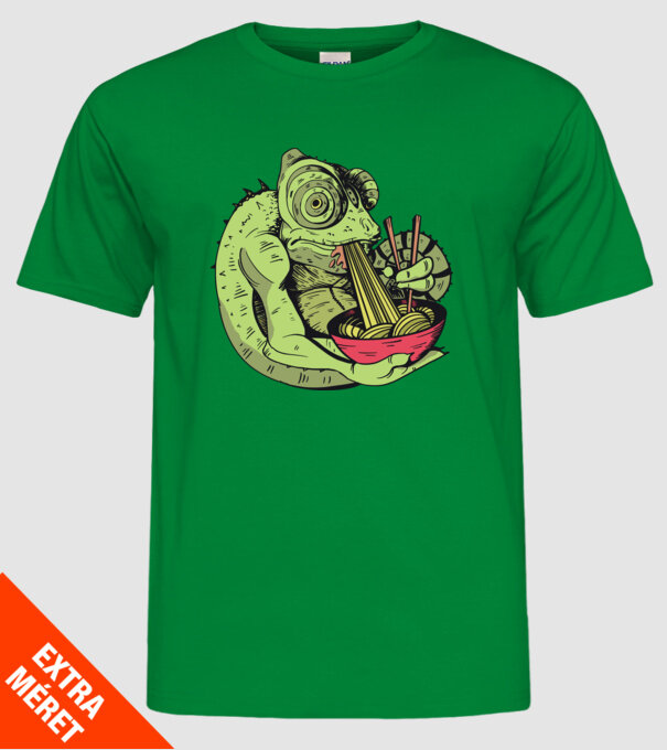 Cameleon cu paste model verde pe tricou