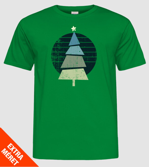 Pom de Crăciun model verde pe tricou