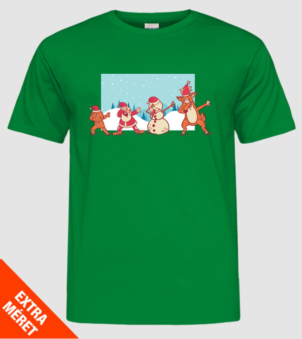 Crăciun DAB model verde pe tricou