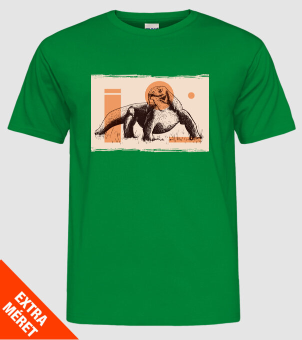 Șopârlă dragon de Komodo model verde pe tricou