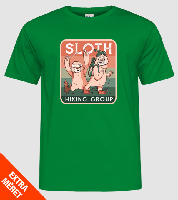 Grupul de amatori de drumeție Leneș model verde pe tricou