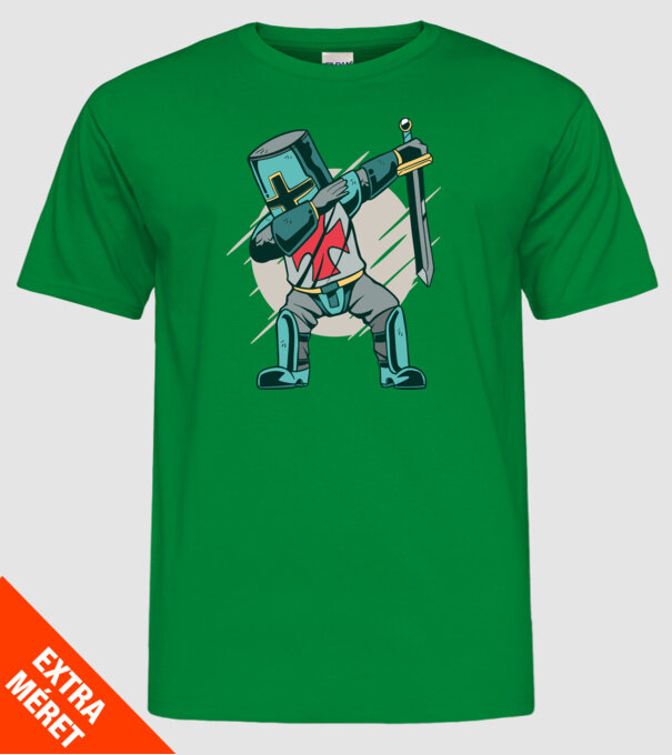Cavaler DAB model verde pe tricou