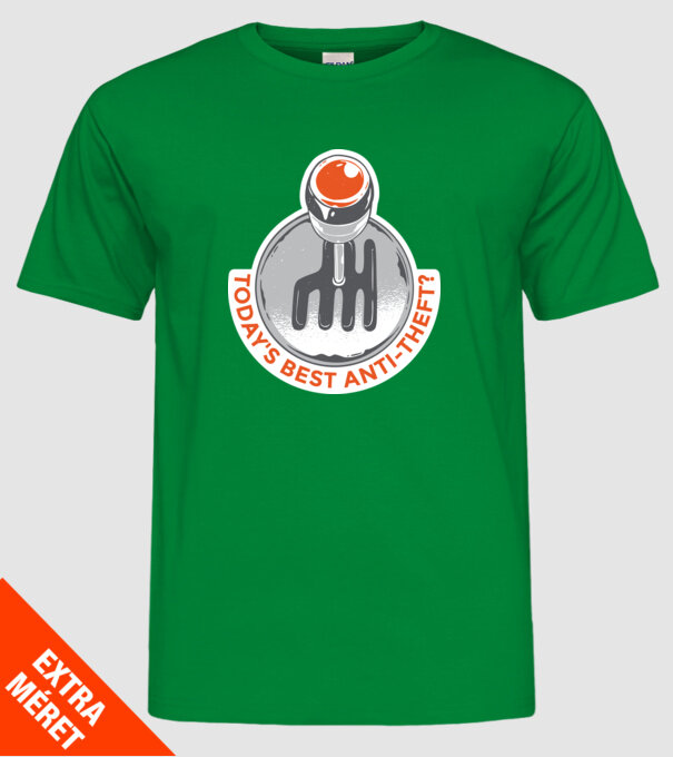 Cutia de viteze manuală este cel mai bun anti-furt tricou amuzant model verde pe tricou