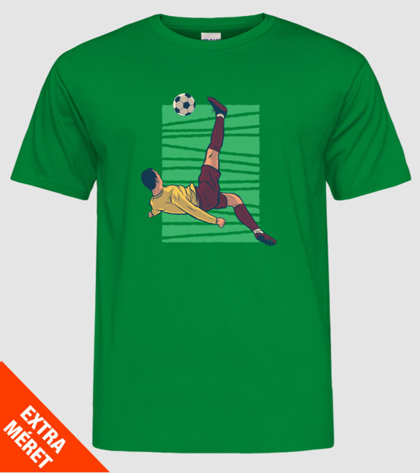 Fotbalist foarfecă model verde pe tricou