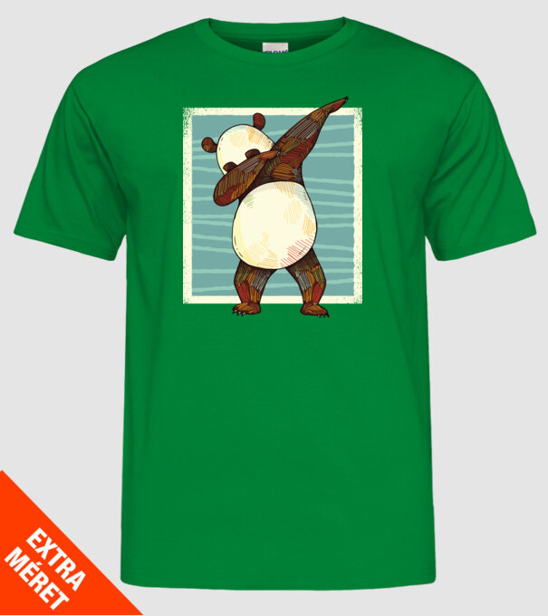 Panda DAB dans model verde pe tricou