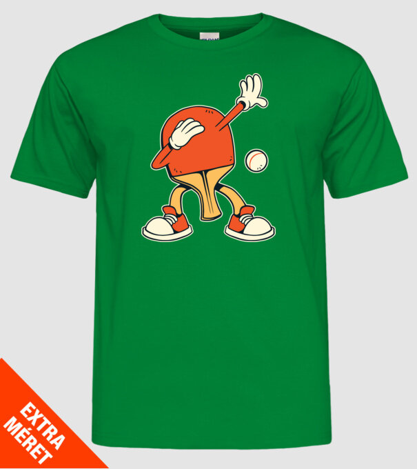 Ping Pong DAB model verde pe tricou