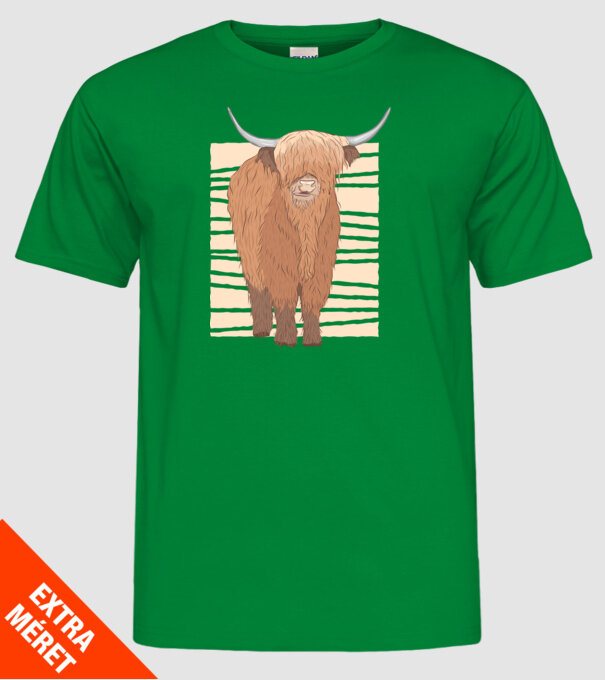 Vită scoțiană model verde pe tricou