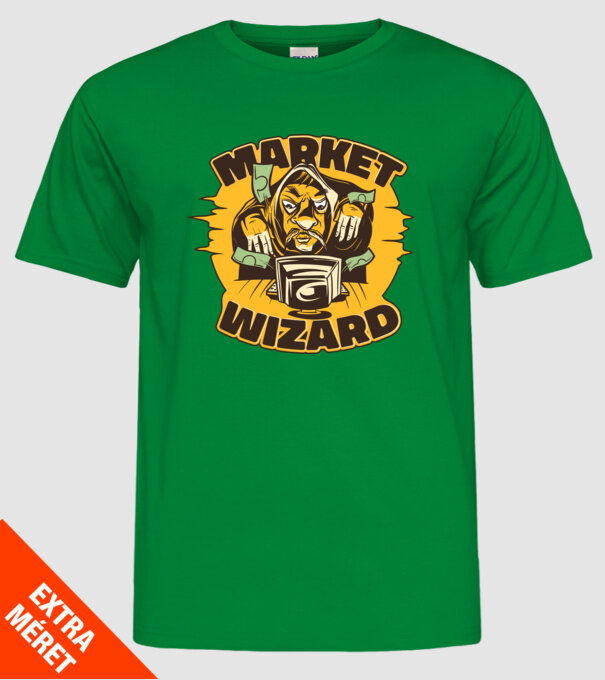 Guru al pieței bursiere model verde pe tricou