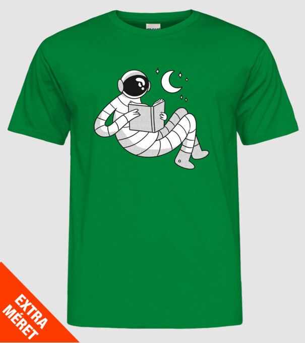 Lectură Astronaut model verde pe tricou
