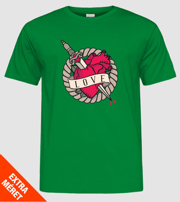 Fire and Ice model verde pe tricou