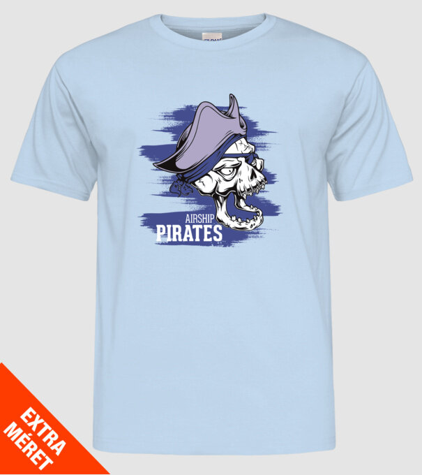 Airship Pirates 2 - Pirat model albastru deschis pe tricou