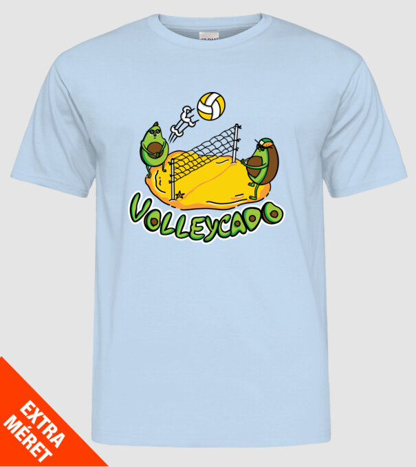 Avocado Volei model albastru deschis pe tricou