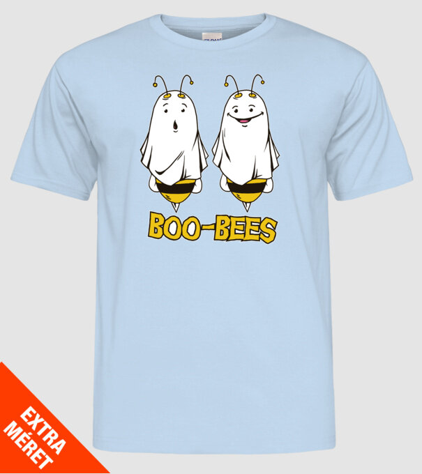 Boo Bees - Albine fantomă Halloween model albastru deschis pe tricou