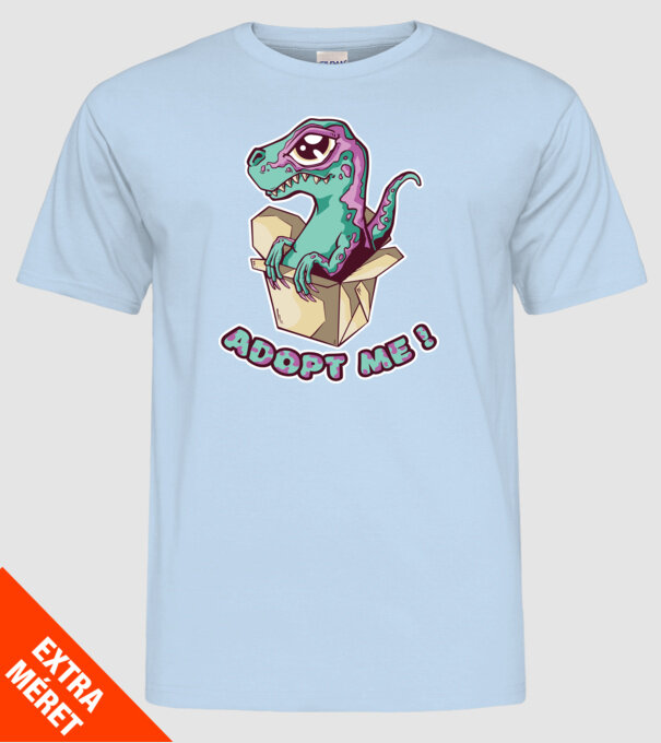 Raptor drăguț model albastru deschis pe tricou