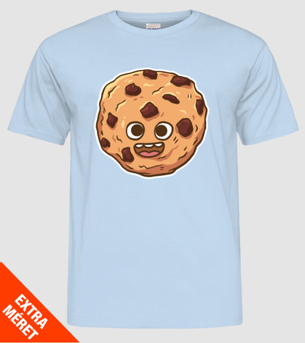 Cookie drăguț model albastru deschis pe tricou